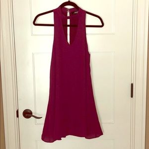 LuLu’s burgundy A-line dress